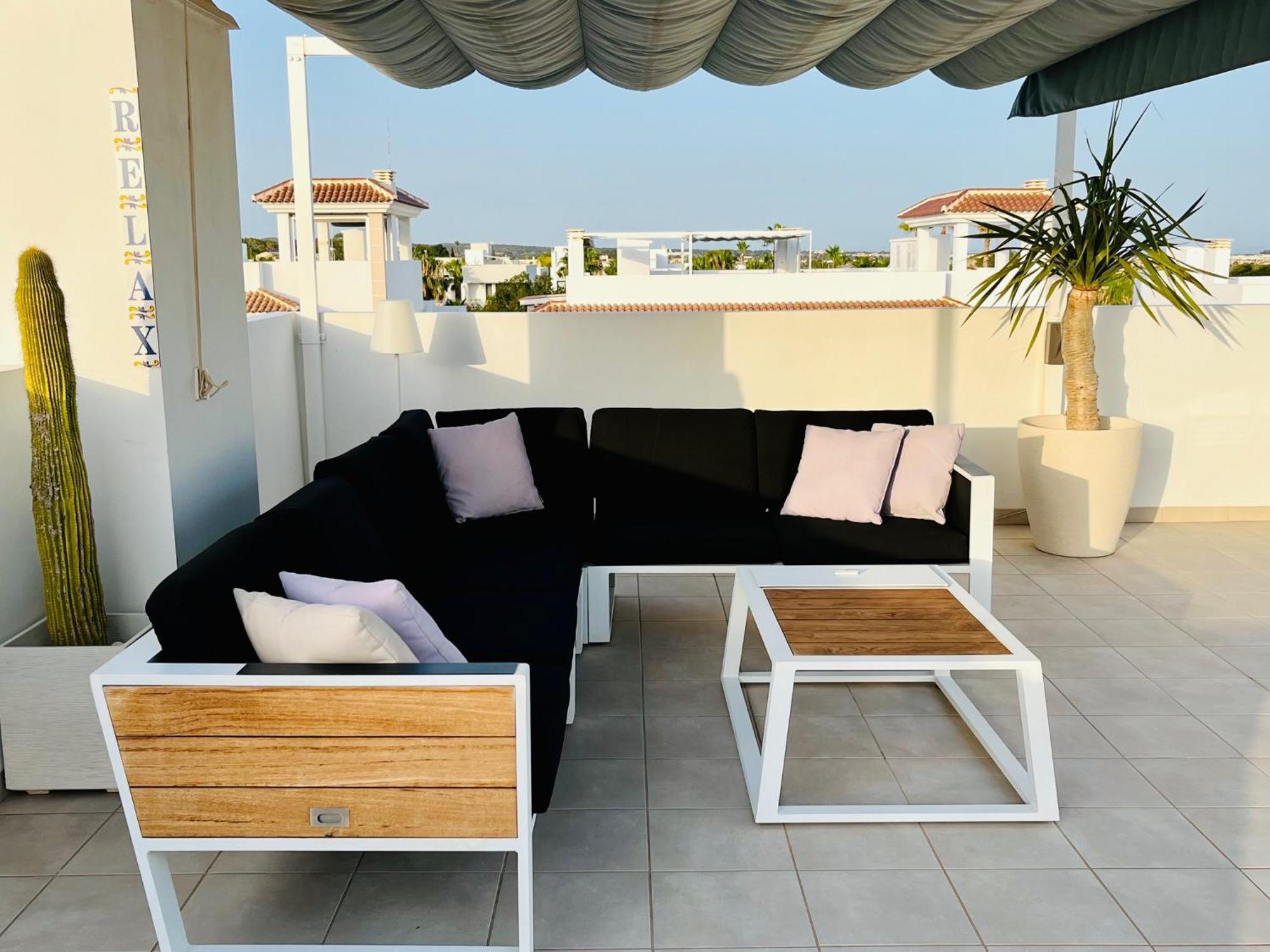 Fortuna Penthouse With Roof Terrace, Ac And Pool Rojales Exteriör bild